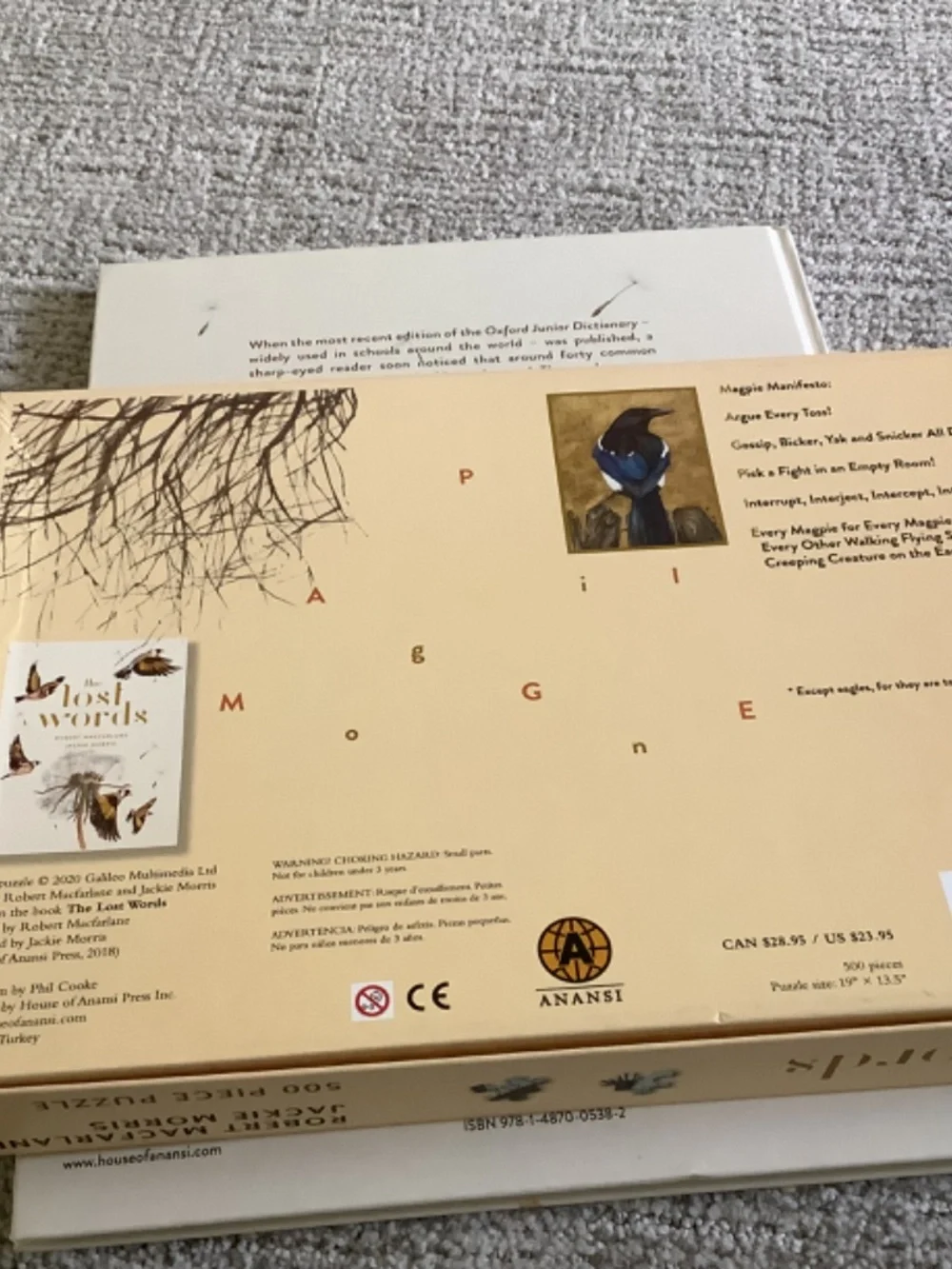 Bundle:  The Lost Words Book and Puzzle - Picture 10 of 13